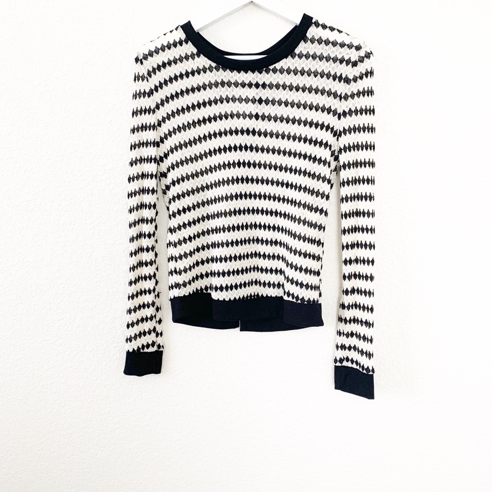 🆕 Lush Cream and Black Sweater